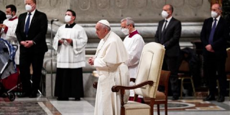 Di Misa Paskah, Paus Fransiskus: Kami Semua Mendoakan Ukraina