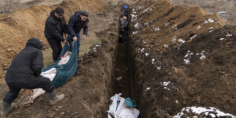 Ukraina Temukan 200 Mayat di Ruang Bawah Tanah Gedung Apartemen Mariupol