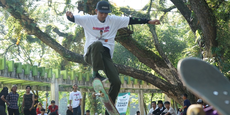 Lomba Skateboard, Cara Relawan Gaet Dukungan Milenial untuk Sandiaga