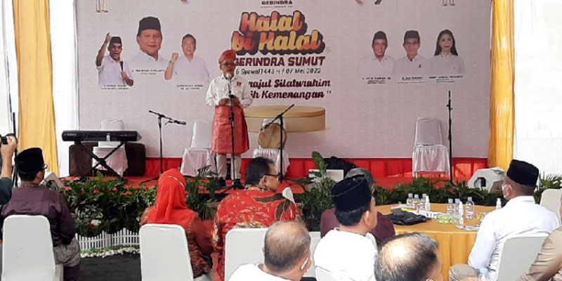 Gelar Halalbihalal, Gerindra Sumut Terus Suarakan Prabowo Presiden dan Edy Rahmayadi 2 Periode