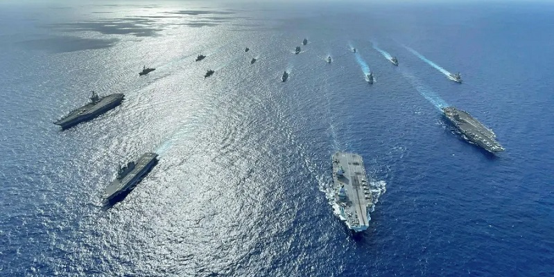 Sambut Tur Asia Biden, China Latihan Militer di Laut China Selatan