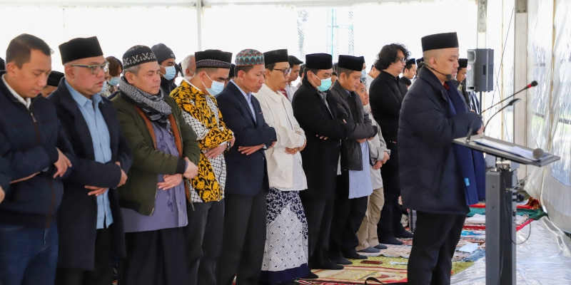 Ratusan WNI di Rusia Shalat Ied di Moskow, Khotbah Bertema Persatuan dan Kesatuan