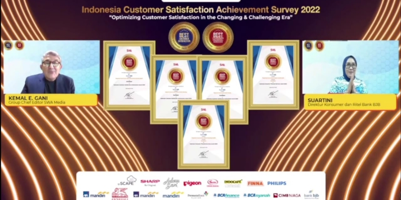 Kinerja Memuaskan, bank bjb Borong 5 Kategori Indonesia Consumer Financial Service Award 2022
