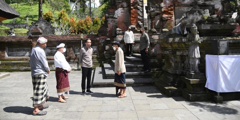 Ke Pura Tirta Empul Bali, Jokowi Ingin Kelestariannya Dijaga untuk Daya Tarik Wisatawan