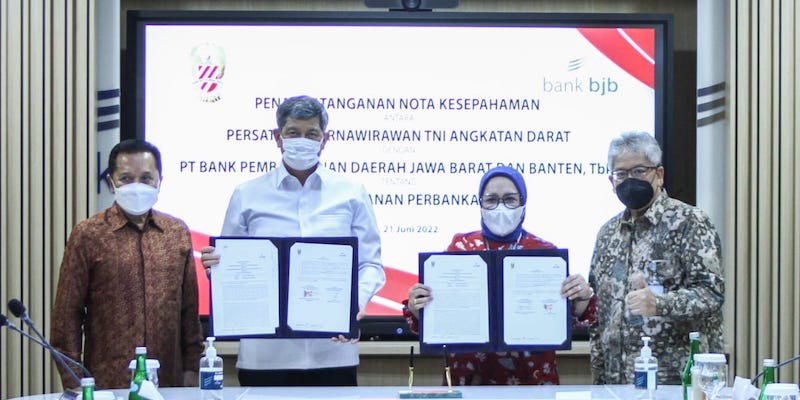Kolaborasi dengan PPAD, bank bjb Siap Beri Kemudahan Perbankan Bagi Purnawirawan TNI AD