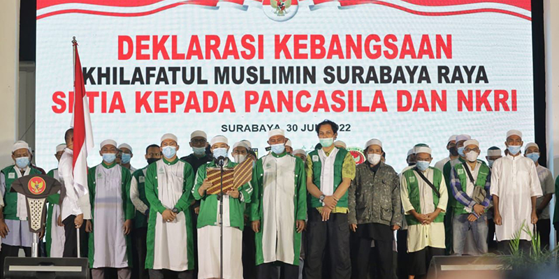 Kelompok Khilafatul Muslimin Surabaya Raya Deklarasi Setia pada Pancasila dan NKRI