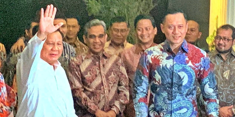 Usai Gelar Pertemuan dengan AHY, Prabowo Titip Salam Hormat untuk SBY
