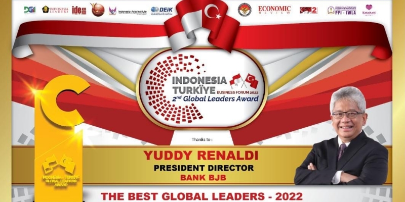 Dirut dan bank bjb Borong Penghargaan Global Leaders Business Forum di Turki