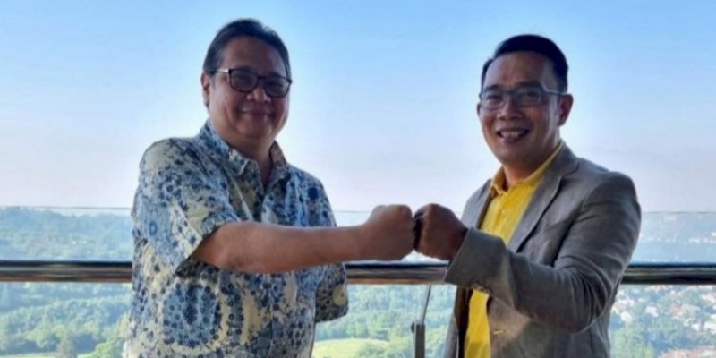 Akar Rumput Makin Menguat Inginkan Duet Airlangga-Ridwan Kamil untuk 2024
