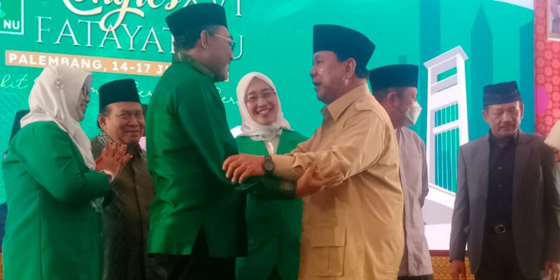 Prabowo Makin Mesra dengan Elite PKB di Arena Kongres Fatayat NU