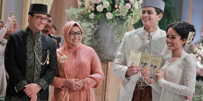 Ada Peran Anak Prabowo dalam Rancang Busana Pengantin Mutiara Baswedan