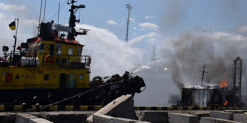 Pelabuhan Odesa Dihujani Rudal Setelah Rusia-Ukraina Sepakat Buka Keran Ekspor Gandum