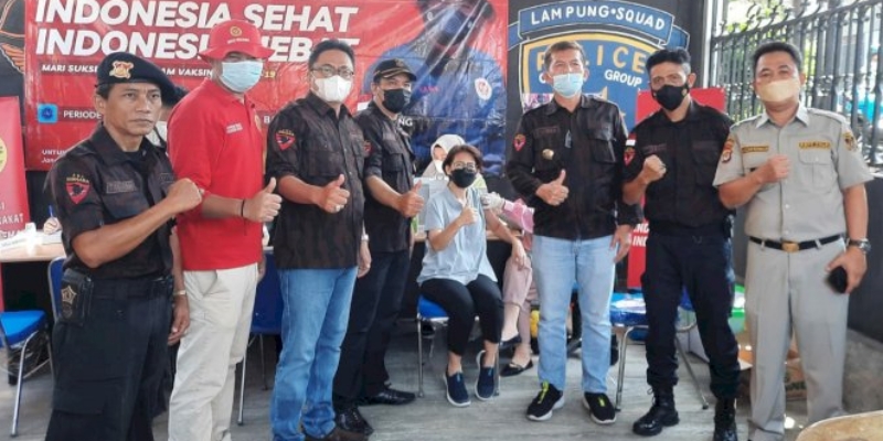 Cegah Sebaran Varian Baru Covid-19, BIN dan KBPP Polri Gelar Vaksinasi Booster Gratis di Lampung