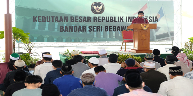KBRI Bandar Seri Begawan gelar shalat Iduladha pada Minggu, 10 Juli 2022/Ist
