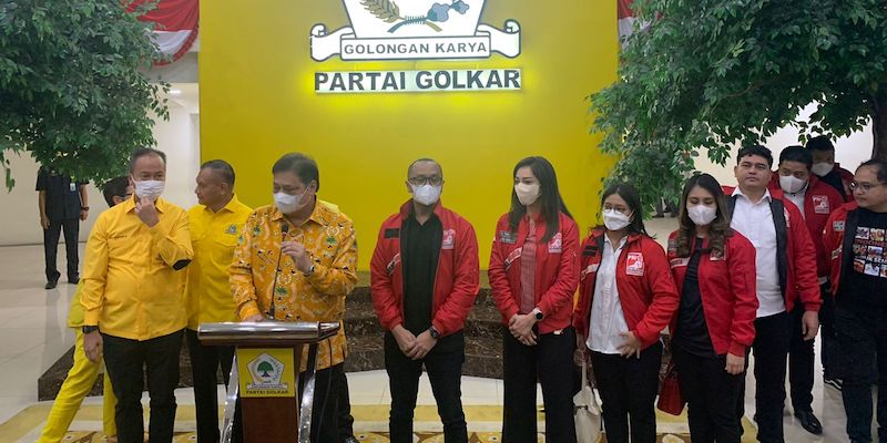 Airlangga: Golkar-PSI Ada Kesamaan Hindari Politik Identitas dan Melanjutkan Program Jokowi