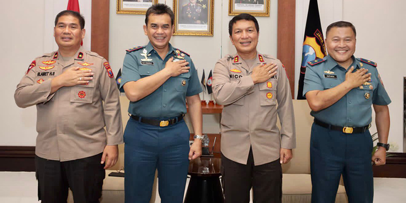 Kapolda Jatim Terima Kunjungan Pangkoarmada II dan Danlantamal V Surabaya