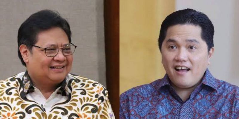 Erick Thohir di Urutan Pertama Dampingi AH Versi Relawan Muda Airlangga