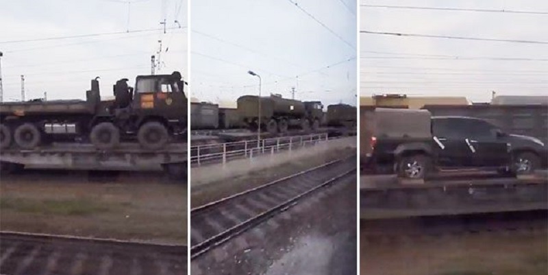 China Kedapatan Kirim Pasokan Kendaraan Militer ke Rusia Pakai Kereta Api