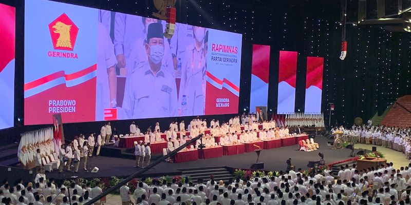 Prabowo Subianto Resmi Buka Rapimnas Partai Gerindra 2022