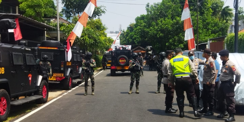 Rekonstruksi Pembunuhan Brigadir J Dijaga Ketat Brimob, Sambo dan Bharada E Hadir