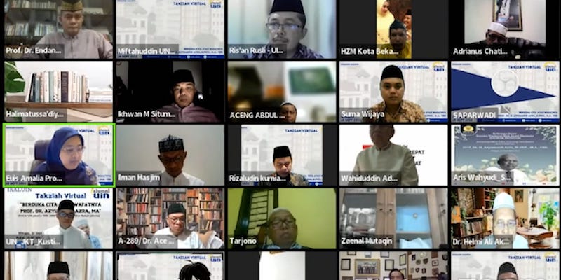 Ribuan Orang Ikuti Takziah Virtual Ikaluin Jakarta, Doakan Almarhum Profesor Azyumardi Azra