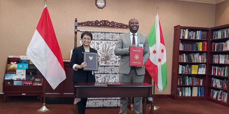 Gelar Pertemuan Bilateral, Indonesia dan Burundi Teken Perjanjian Bebas Visa Diplomatik dan Dinas
