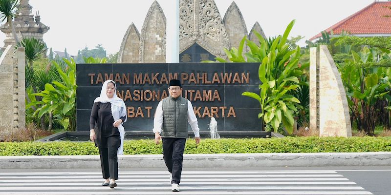 Ketua DPP PDI Perjuangan Puan Maharani dan Ketum DPP PKB, Abdul Muhaimin Iskandar saat berjalan bersama/RMOL