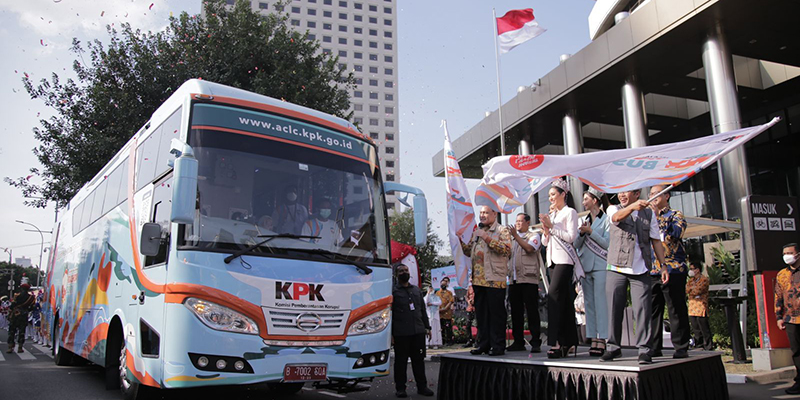 Usai Sambangi 6 Kota di Sumsel dan Lampung, Roadshow Bus KPK akan Singgah di Banten Besok