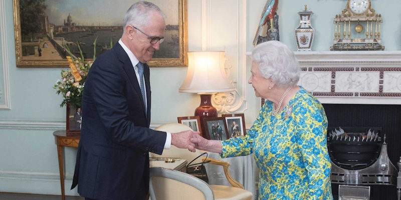 Perdana Menteri Malcolm Turnbull bertemu dengan Ratu di Istana Buckingham pada 2017/Net