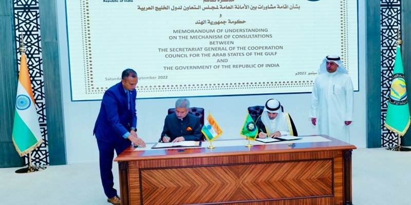 India dan GCC Tandatangani MoU Mekanisme Kerja Sama Konsultasi