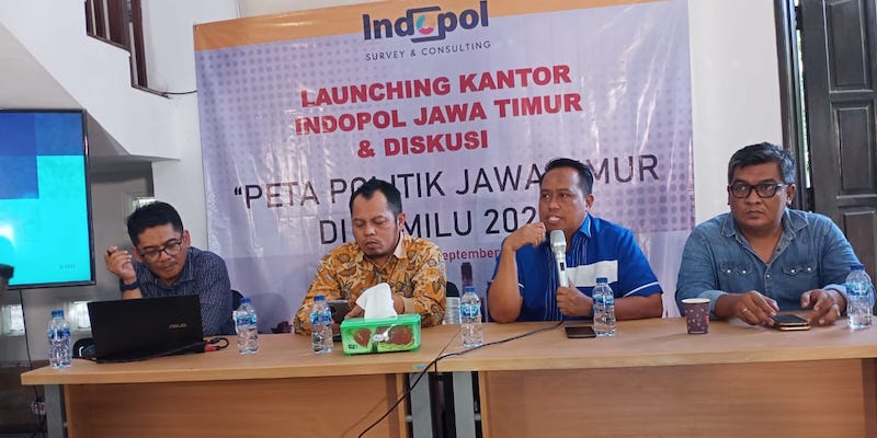 Survei Indopol: PDIP, Gerindra, dan Golkar Jadi Tiga Besar di Jawa Timur