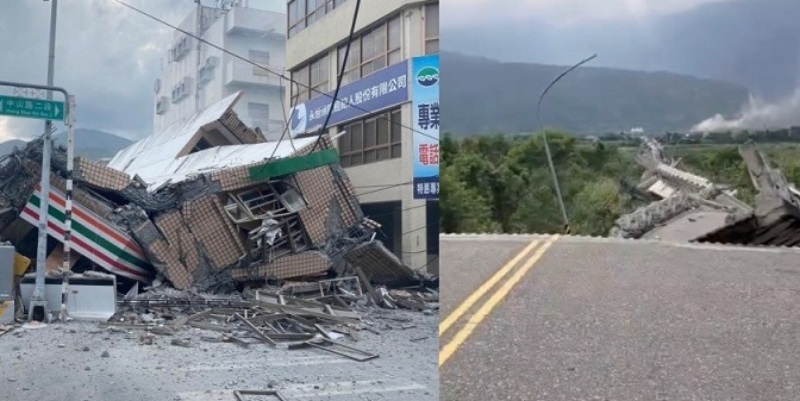 Gempa Taiwan Sebabkan Kerusakan Parah, Satu Orang Meninggal Dunia dan Ratusan Terluka