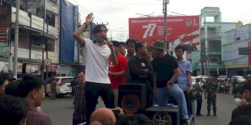 Turun ke Jalan, Aliansi Pemuda Lubuklinggau Kecam Pernyataan Effendi Simbolon