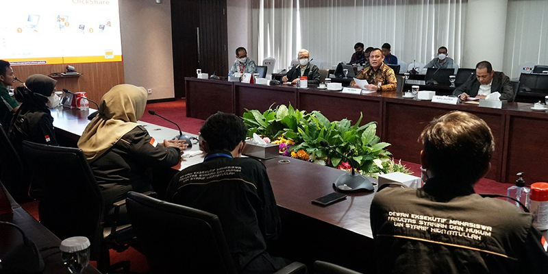 Ketua KPK RI Firli Bahuri bersama jajaran menerima audiensi Pengurus Pusat (PP) BEM Perguruan Tinggi Nahdlatul Ulama (PTNU) se-Nusantara dan Koordinator Pusat Dema Fakultas Syariah seluruh Indonesia/RMOL