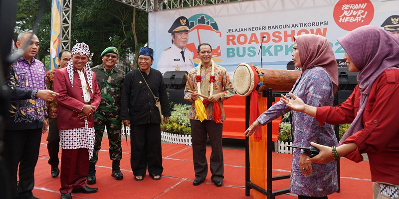 Roadshow Bus Antikorupsi KPK di Serang Banten Usung Tema 