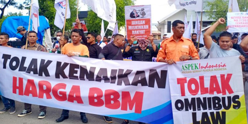 Kebijakan Pemerintah Dianggap Bikin Susah, Buruh Kembali Geruduk DPR Aceh