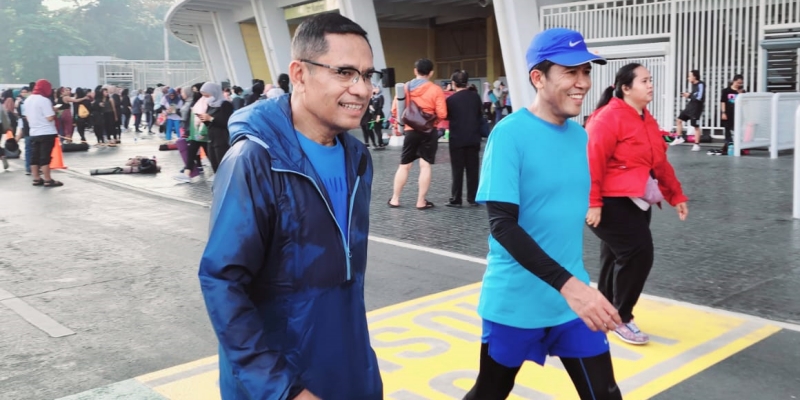 Saleh Husin Jaga Kesimbangan Tubuh dengan Olahraga Jalan Cepat 10 Kilometer