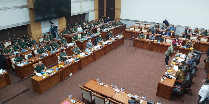 Rapat Komisi I Bersama Menhan dan Panglima TNI Digelar Tertutup