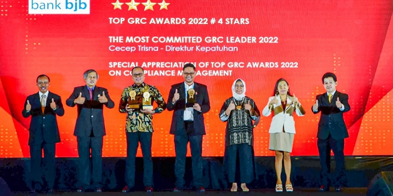 Gemilang, bank bjb Borong Tiga Penghargaan Top GRC Awards 2022