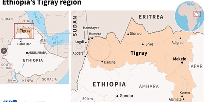 Serangan Udara Hancurkan Penampungan Orang Terlantar di Tigray, 50 Tewas