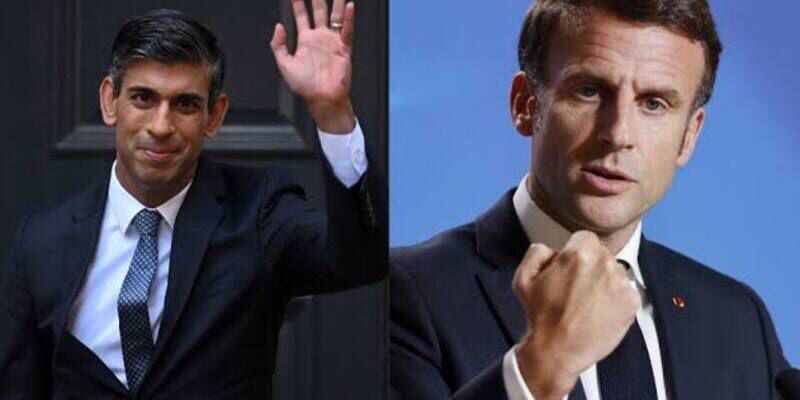 Rishi Sunak dan Emmanuel Macron Teleponan Bahas Arus Migran