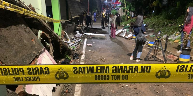 Lokasi kejadian tembok roboh di MTSN19 Jakarta yang menewasakan 3 orang/RMOL