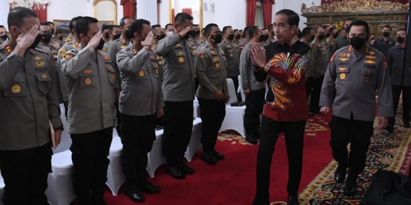 Jokowi Sesalkan Indeks Kepercayaan Publik Ke Polri Turun Akibat Kasus Ferdy Sambo