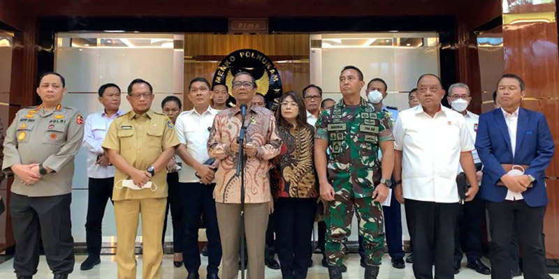 Mahfud MD Perintahkan Jenderal Andika Periksa Oknum TNI Diduga Terlibat Kerusuhan di Kanjuruhan