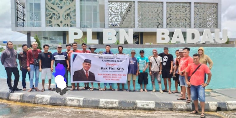 Ingin Indonesia Bebas Korupsi, Warga di Perbatasan Badau Deklarasi Dukung Firli Bahuri