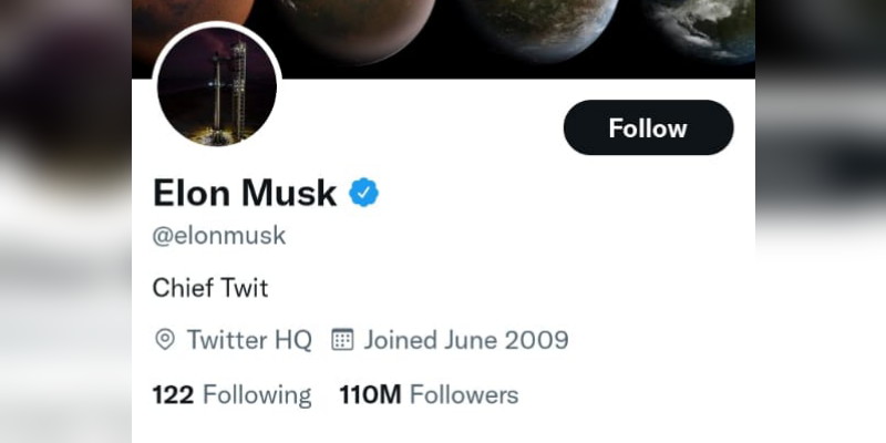 Resmi Ambil Alih Twitter, Musk Ubah Deskripsi Profilnya Menjadi 'Chief Twit'