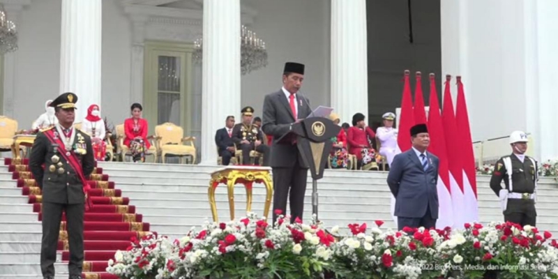 Presiden Jokowi Jadi Inspektur Upacara HUT ke-77 TNI, Komandan Upacara dari TNI AL
