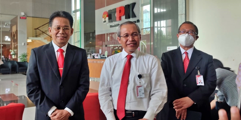 Usai Dilantik jadi Wakil Ketua KPK, Johanis Tanak Langsung Temui Wartawan di Gedung Merah Putih