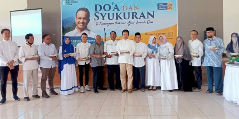 Anies Baswedan Purnatugas sebagai Gubernur DKI Jakarta, Relawan di Kuningan Gelar Syukuran
