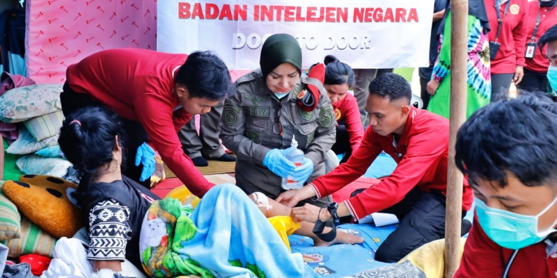 BIN Terjunkan Tim Medical Intelligence Berikan Layanan Kesehatan Korban Gempa Cianjur